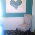 "Pieces of my heart" 30X40" shown in the Hughes residence